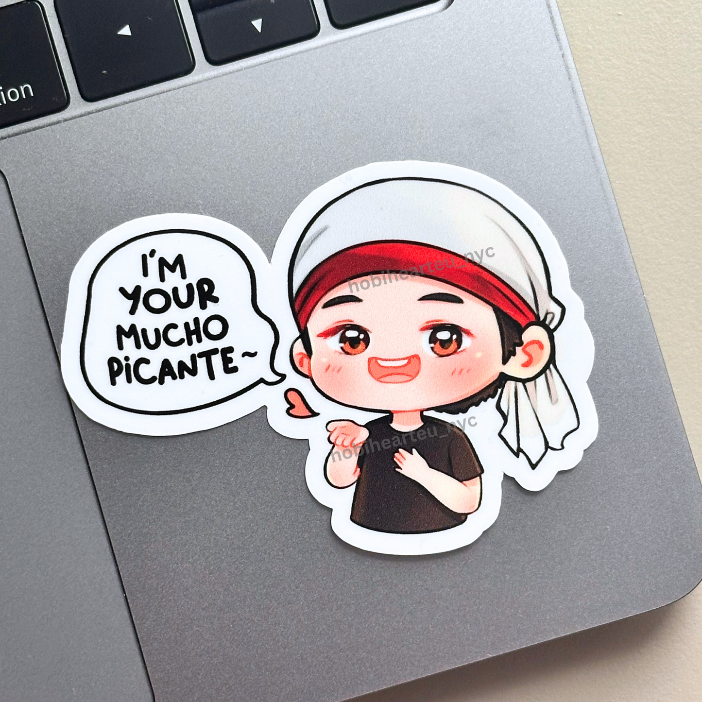 Taehyung Mucho Picante Vinyl Waterproof Sticker