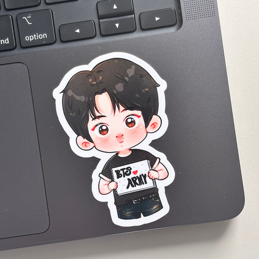 Jin ARMY Time London Message Concert Vinyl Waterproof Sticker