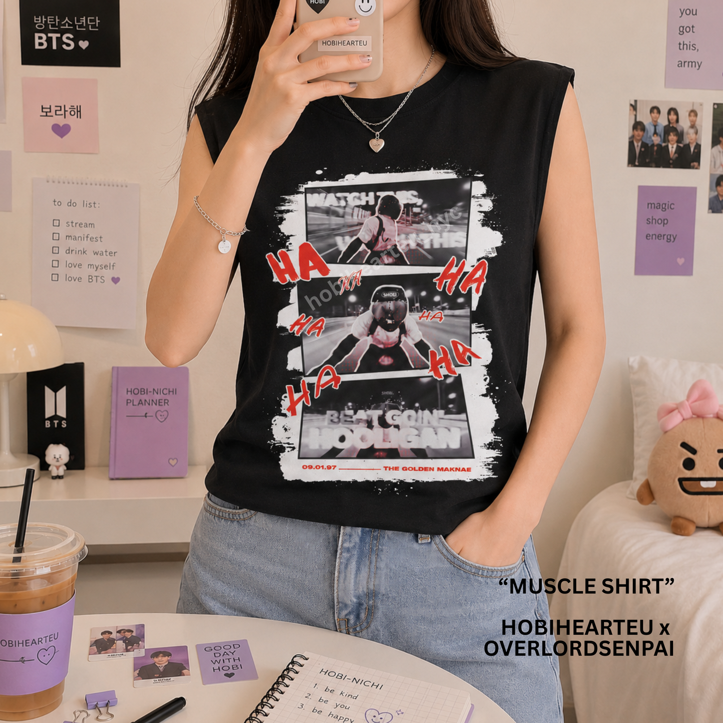 Jungkook Motorcycle Hooligan Muscle Shirt