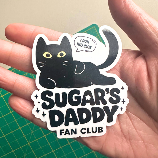 Sugar's Daddy Fan Club Sticker New Arrival
