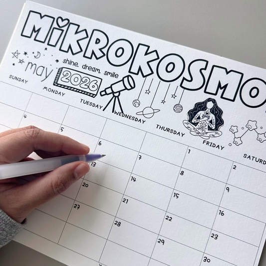 2026 BTS Monthly Planner Coloring Calendar