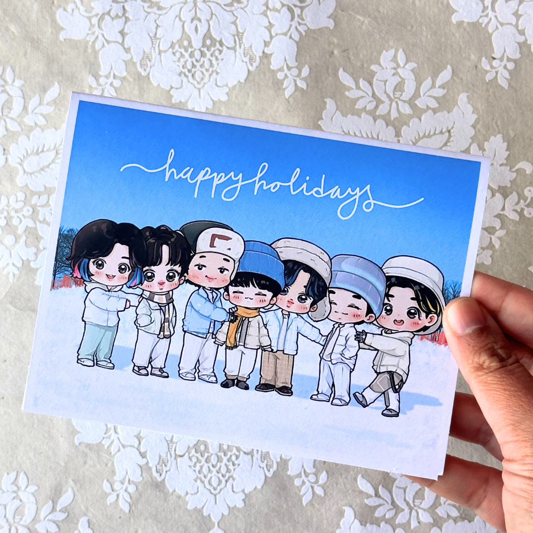 BTS Winter Package Holiday Christmas Card