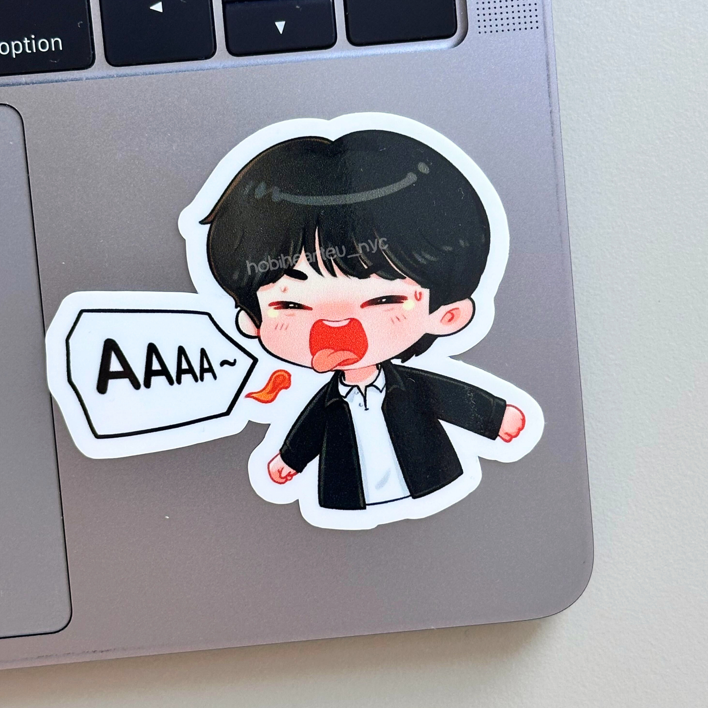Jin Spicy Challenge Hotones Vinyl Waterproof Sticker