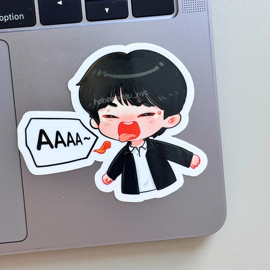 Jin Spicy Challenge Hotones Vinyl Waterproof Sticker