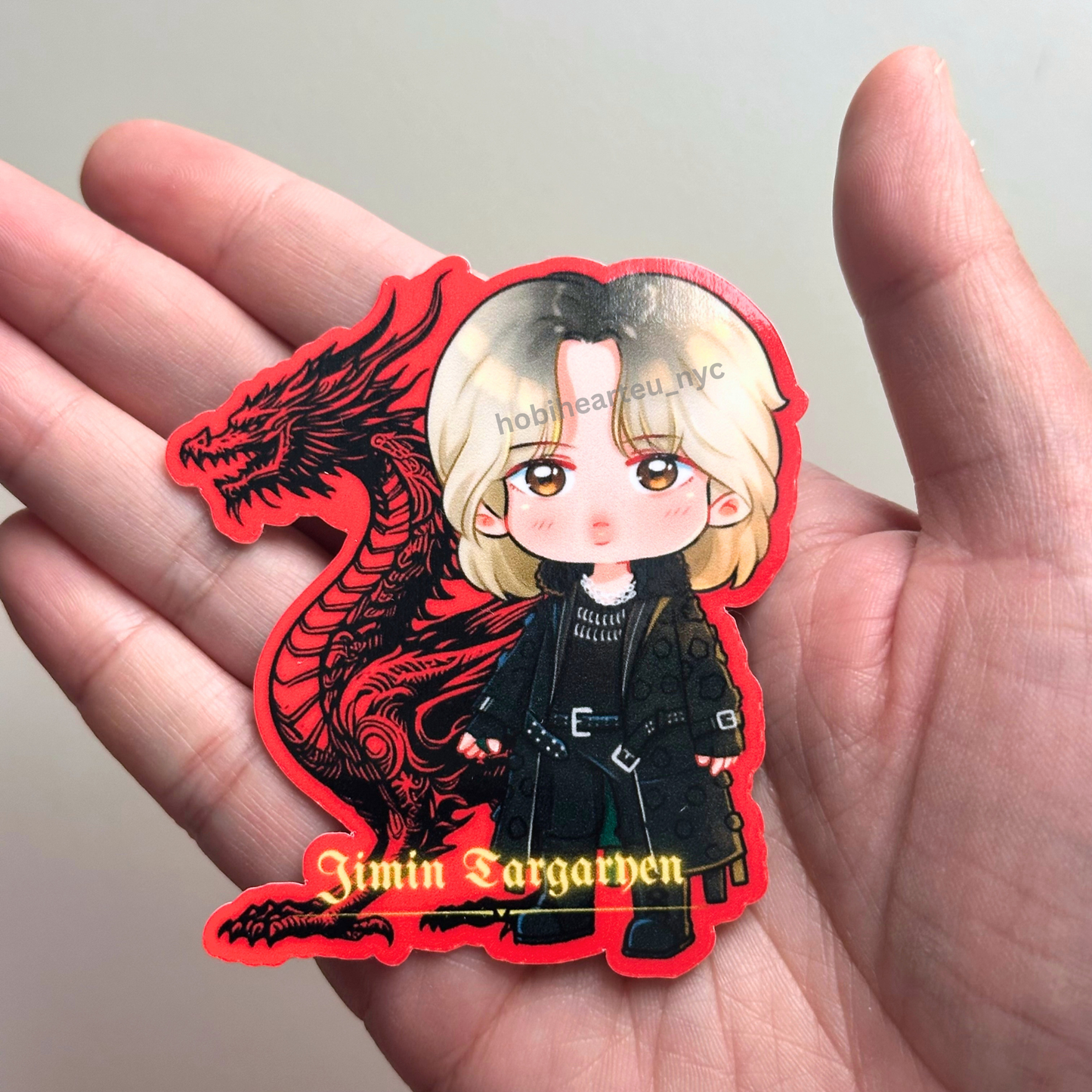 Jimin Targaryen Vinyl Waterproof Sticker