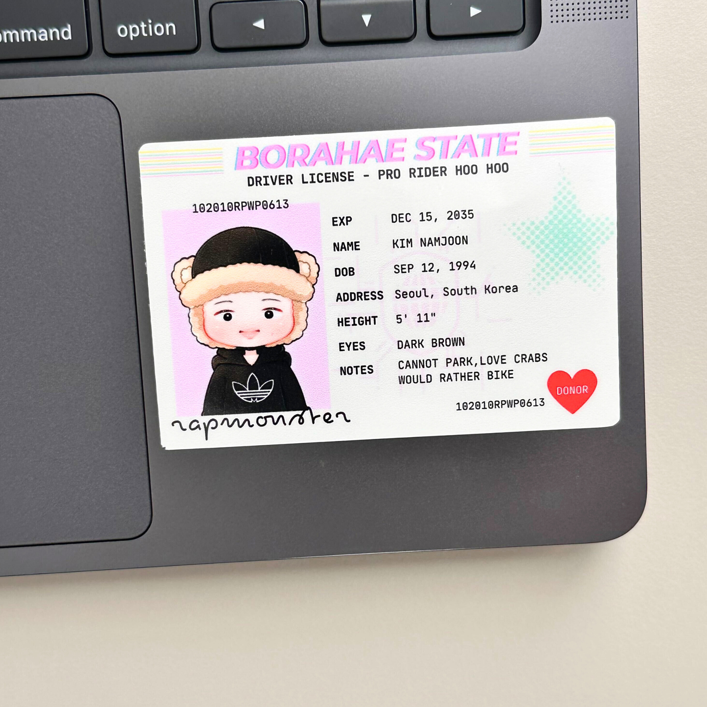 Namjoon Driver's License