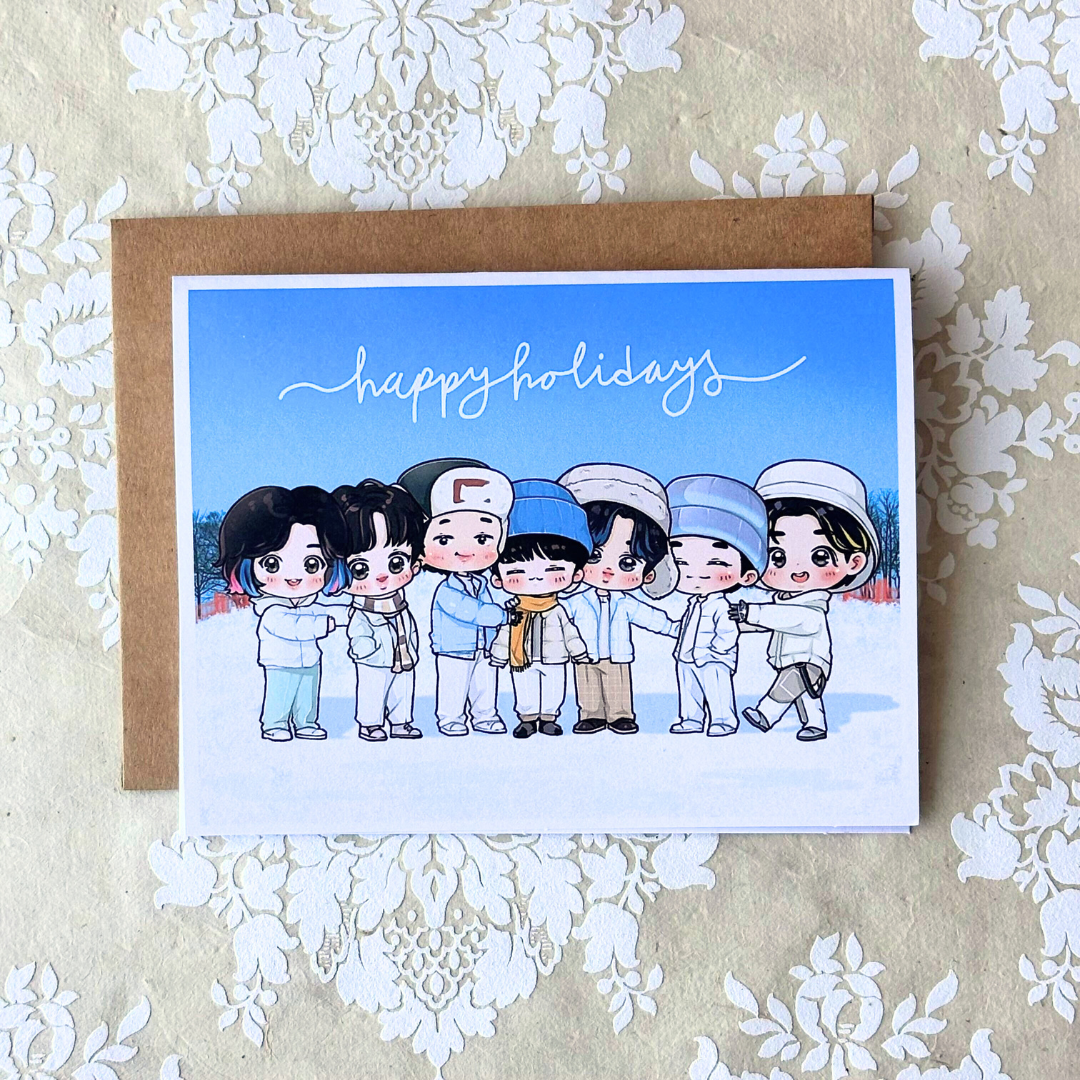 BTS Winter Package Holiday Christmas Card