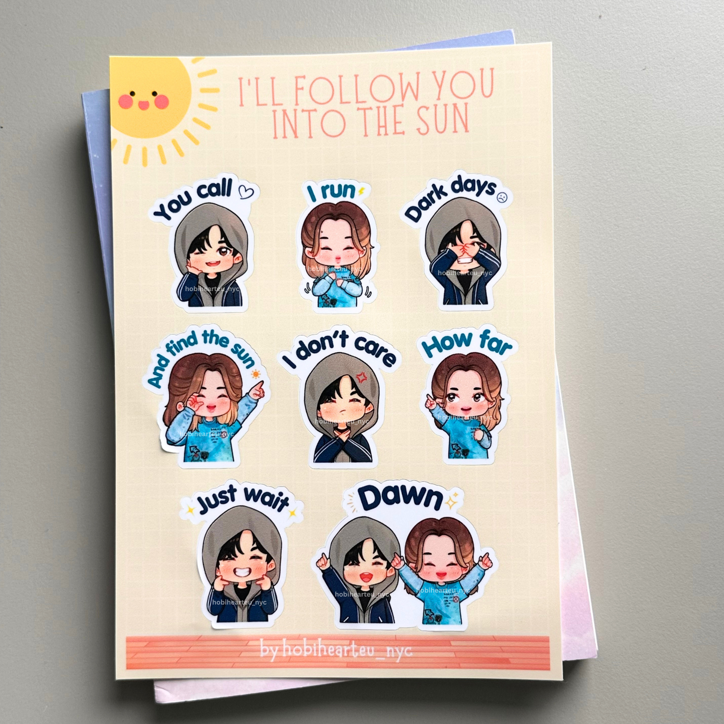 Into the Sun Sticker Sheet Vinyl Waterproof