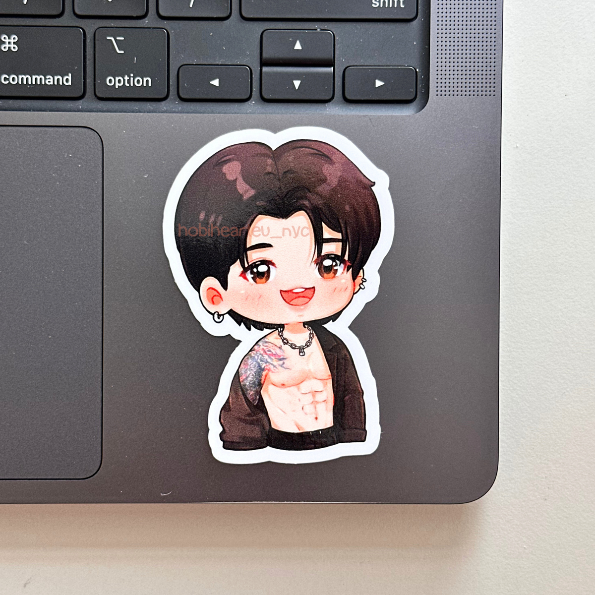 Jungkook Abs LA D4 Shirtless Concert Vinyl Waterproof Sticker