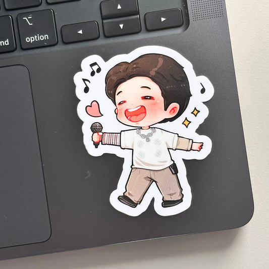 Yoongi Smile Tomorrow Surprise Song Brussels Concert Vinyl Waterproof Sticker