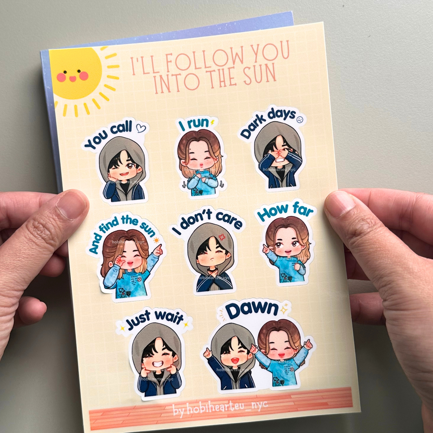 Into the Sun Sticker Sheet Vinyl Waterproof