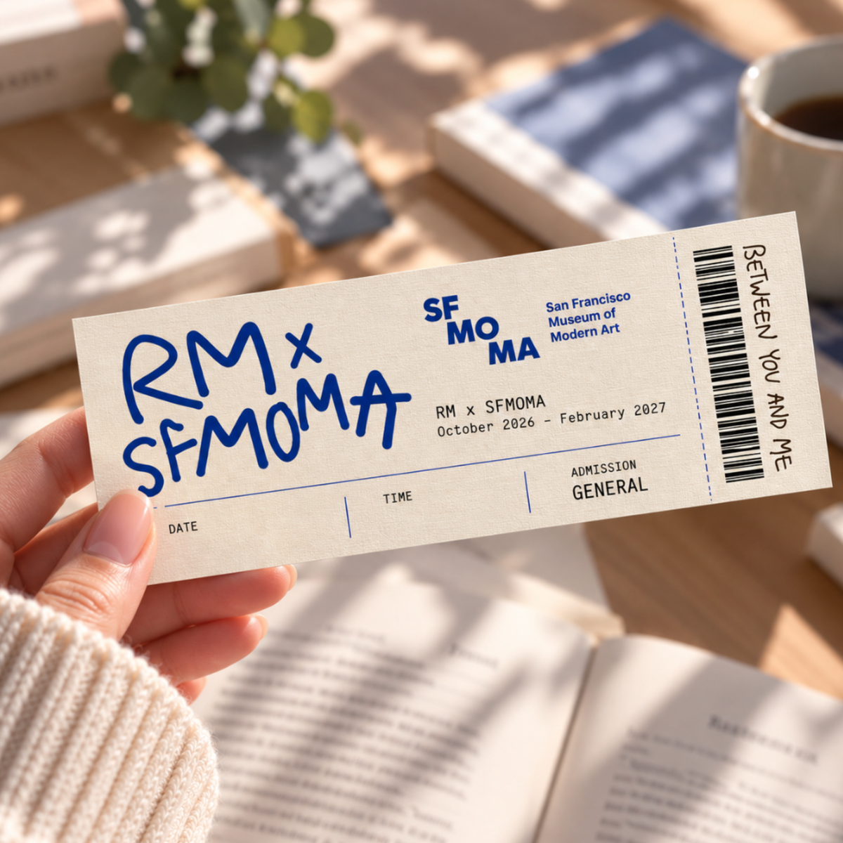 RM x SFMOMA Ticket Bookmark