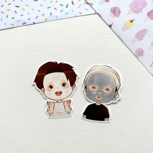 Sope Facemask Live Vinyl Waterproof Sticker