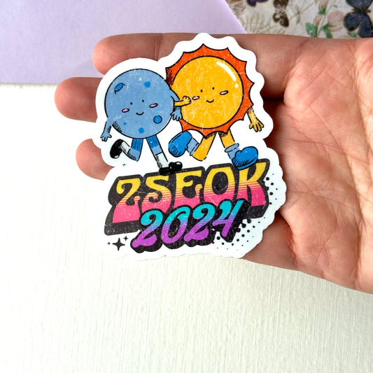 2Seok 2024 Vintage Vinyl Waterpoof Sticker