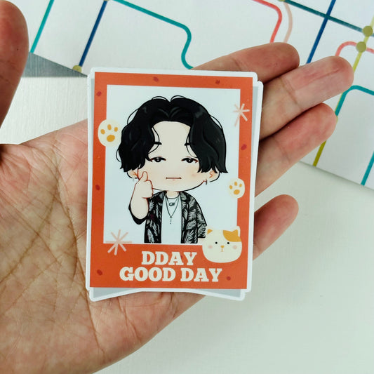 DDAY Good Day Yoongi Vintage Vinyl Waterpoof Sticker