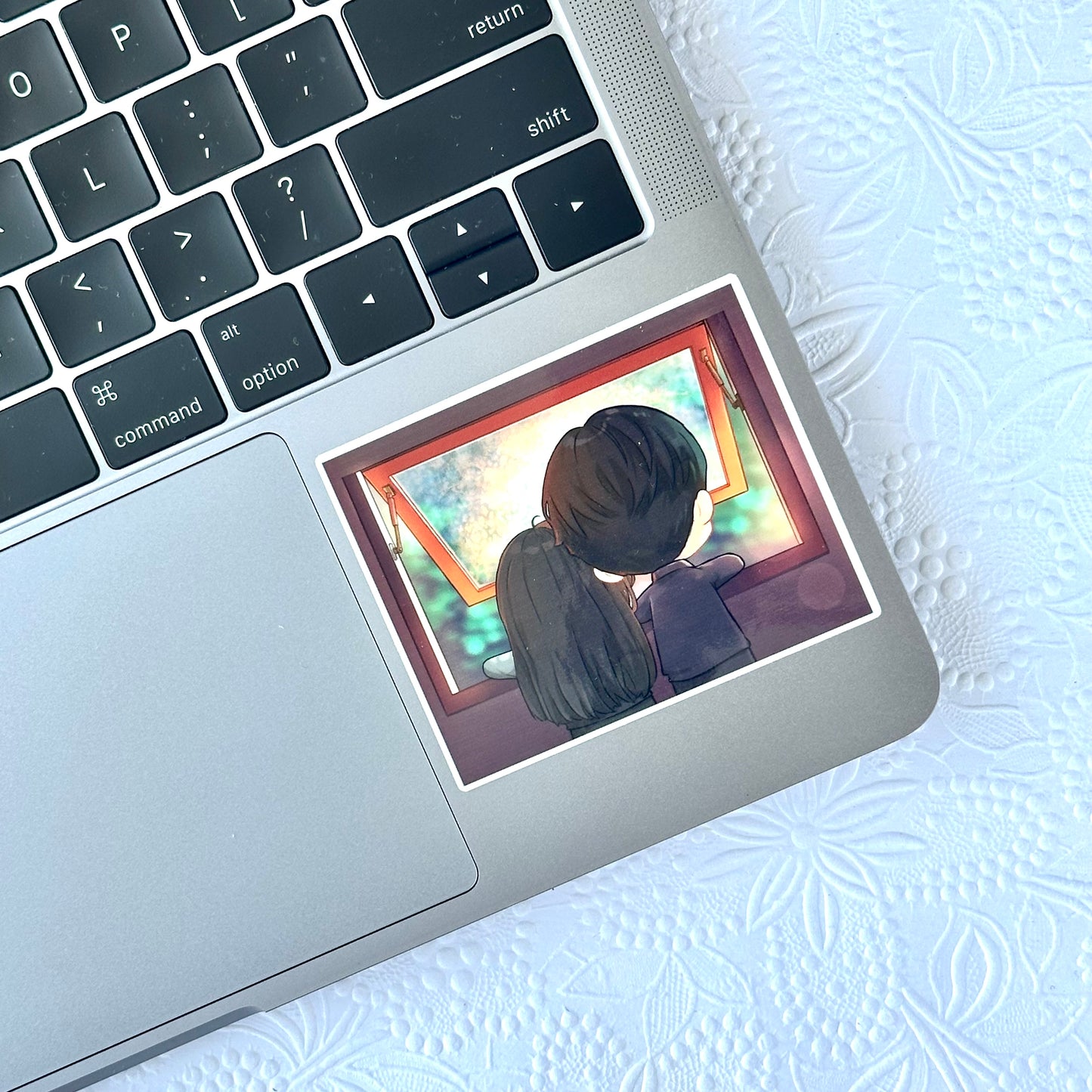Queen of Tears Kdrama Sticker Window Scene | Kim Ji Won Kim Soo Hyun