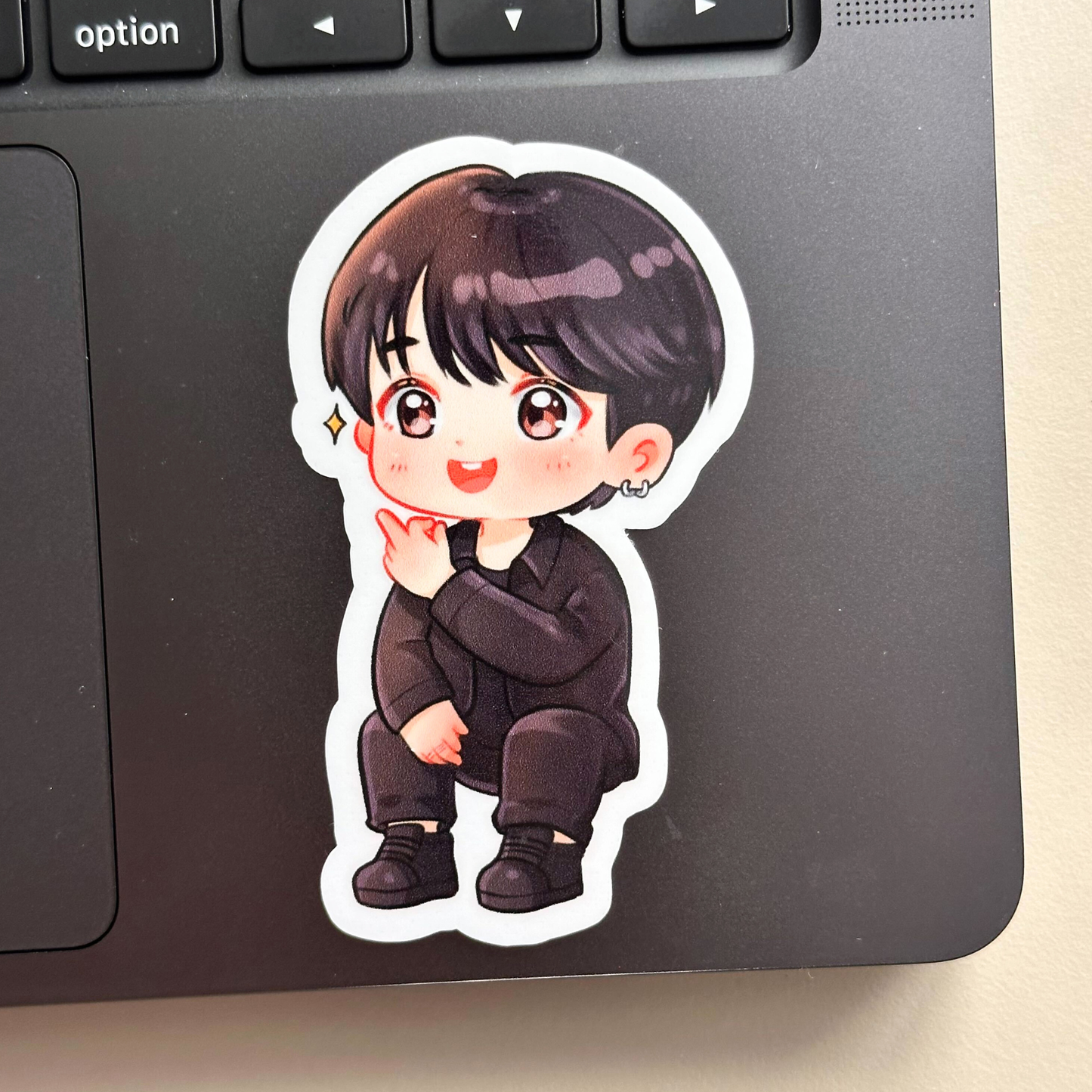 Jungkook Middle Finger Live Vinyl Waterproof Sticker