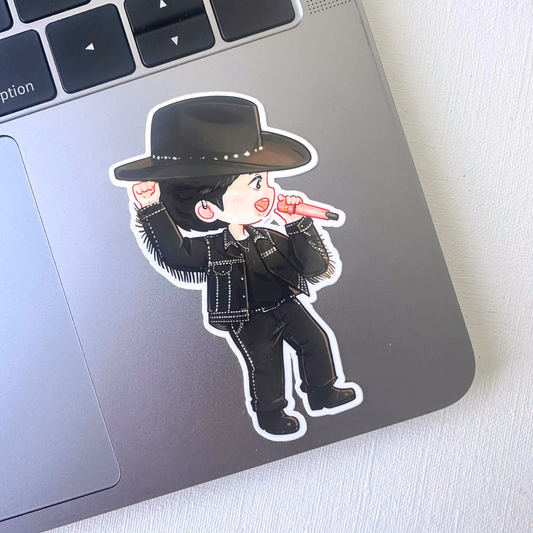 Cowboy Jin Rope It BTS Sticker Vinyl Waterpoof Sticker