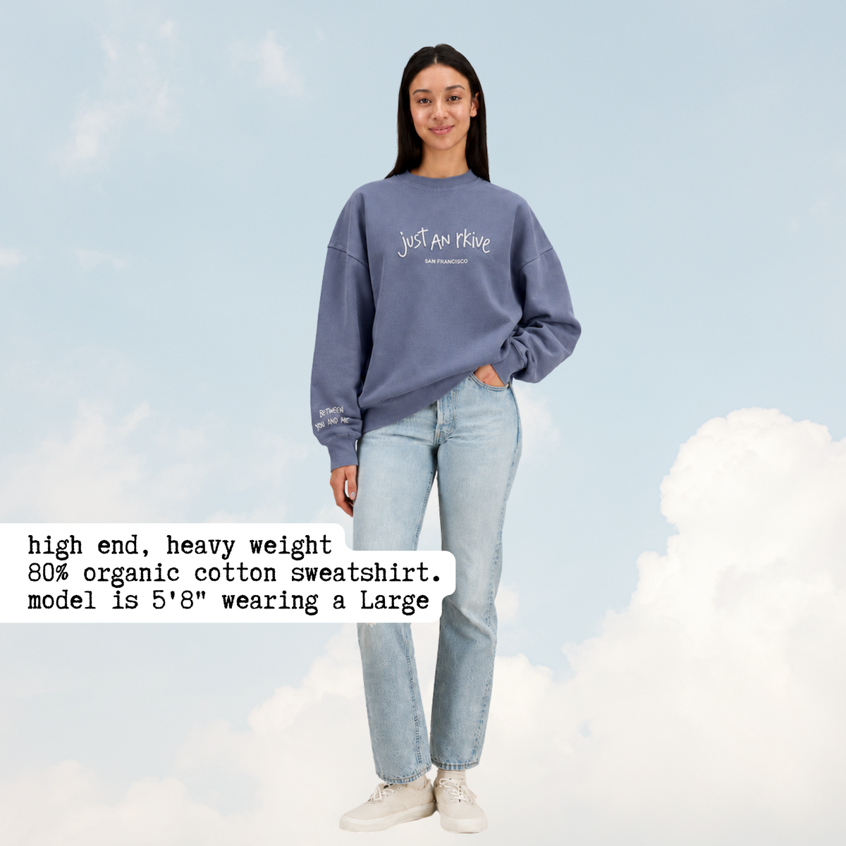 Just an Rkive Namjoon sweatshirt, embroidered