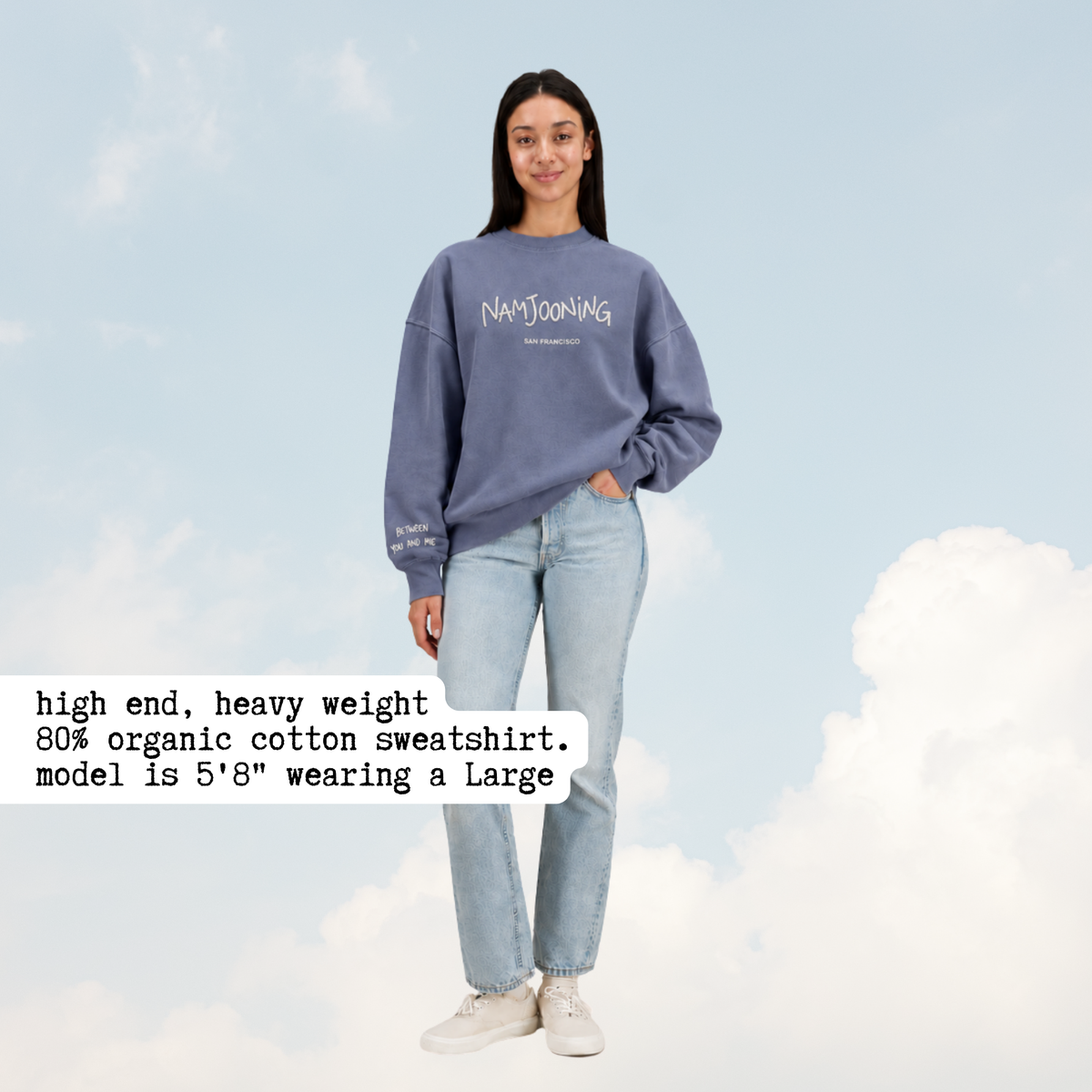 Namjooning sweatshirt, embroidered