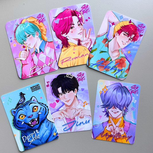 KPOP Demon Hunters Saja Boys Photocards, New Arrival