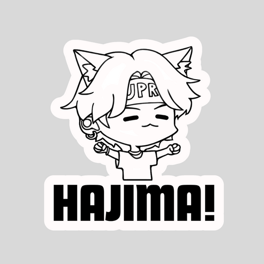 Yoongi Hajima BTS Waterproof Vinyl Sticker