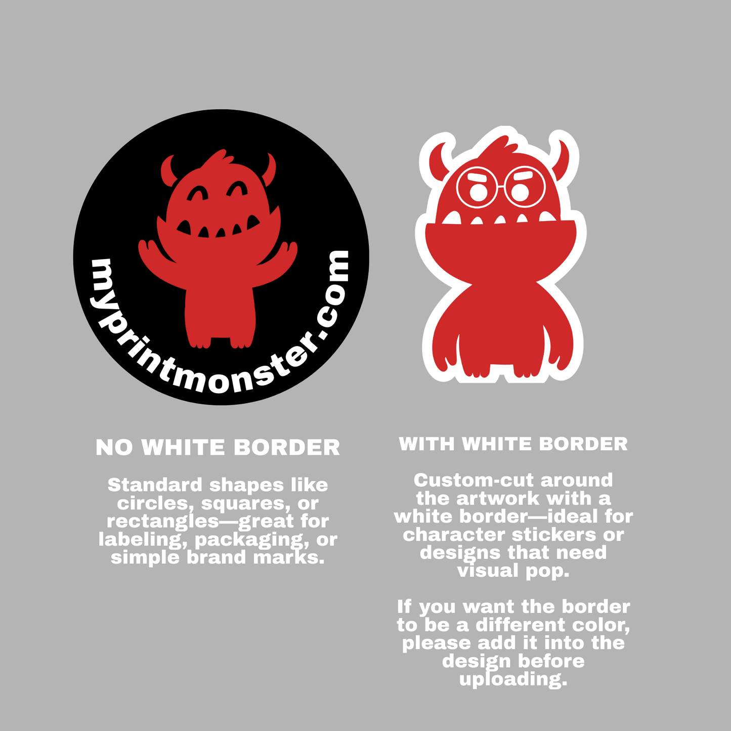 Custom Vinyl Stickers - Small to Life Size Bulk Order