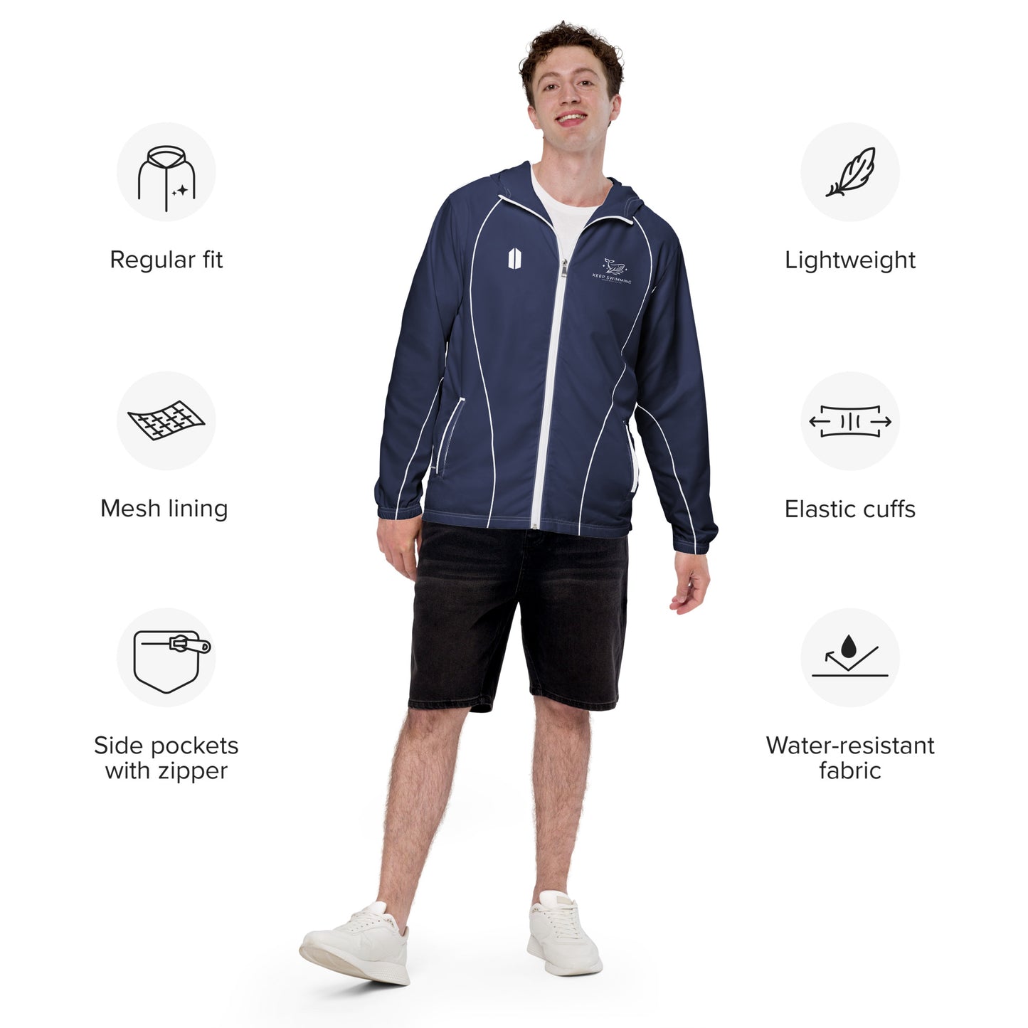 Keep Swimming Windbreaker