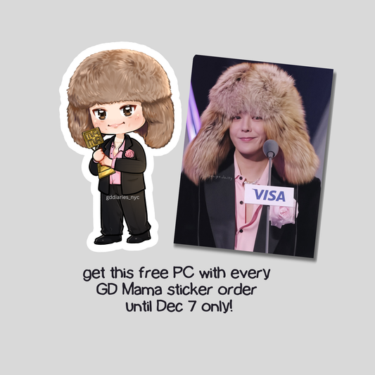 G-DRAGON MAMA 2025 Award Waterproof Vinyl Sticker (Copy)