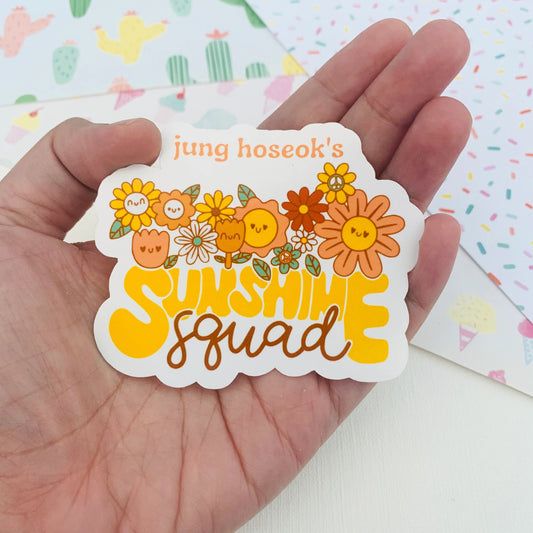 Jhope's Sunshine Squad Vinyl Waterpoof Sticker