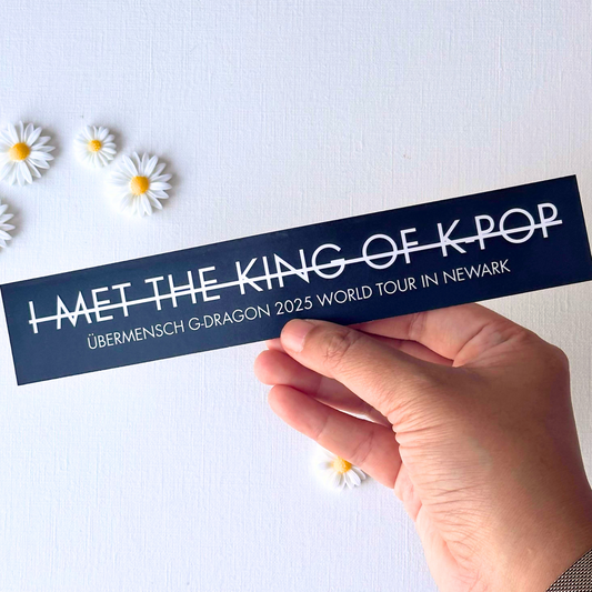 I met the King of K-Pop G-DRAGON Vinyl Sticker