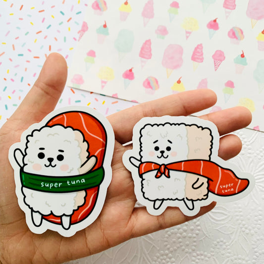 Super Tuna RJ Sushi Nigiri Vinyl Waterproof Sticker