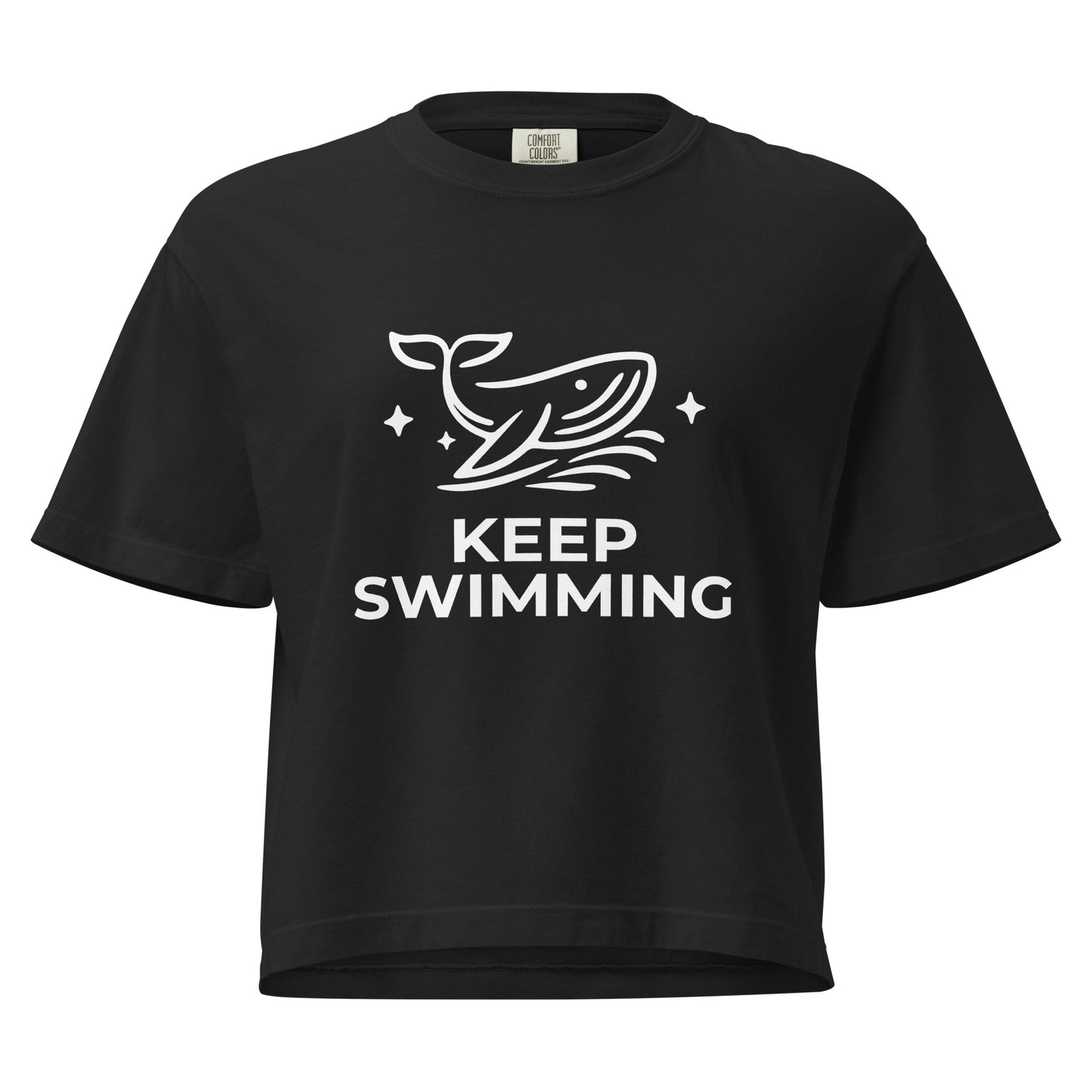 Keep Swimming Cropped Tee